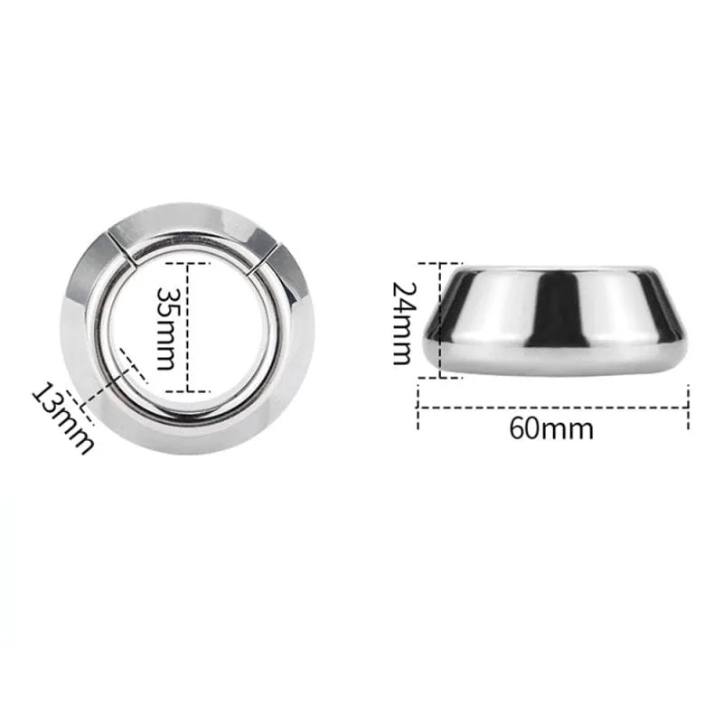 0477M      Half Pound Steel Weighted Cone Magnetic Precision Metal Cock Ring