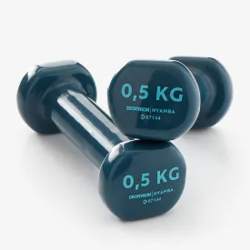 0.5 kg Fitness Dumbbells Twin-Pack - Navy Blue