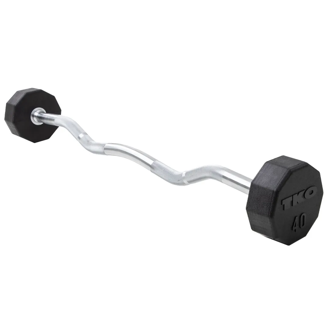10-Sided Fixed Curl Bar (Rubber)