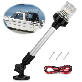 12 Inch White Folding Stern Light for Marine Boats