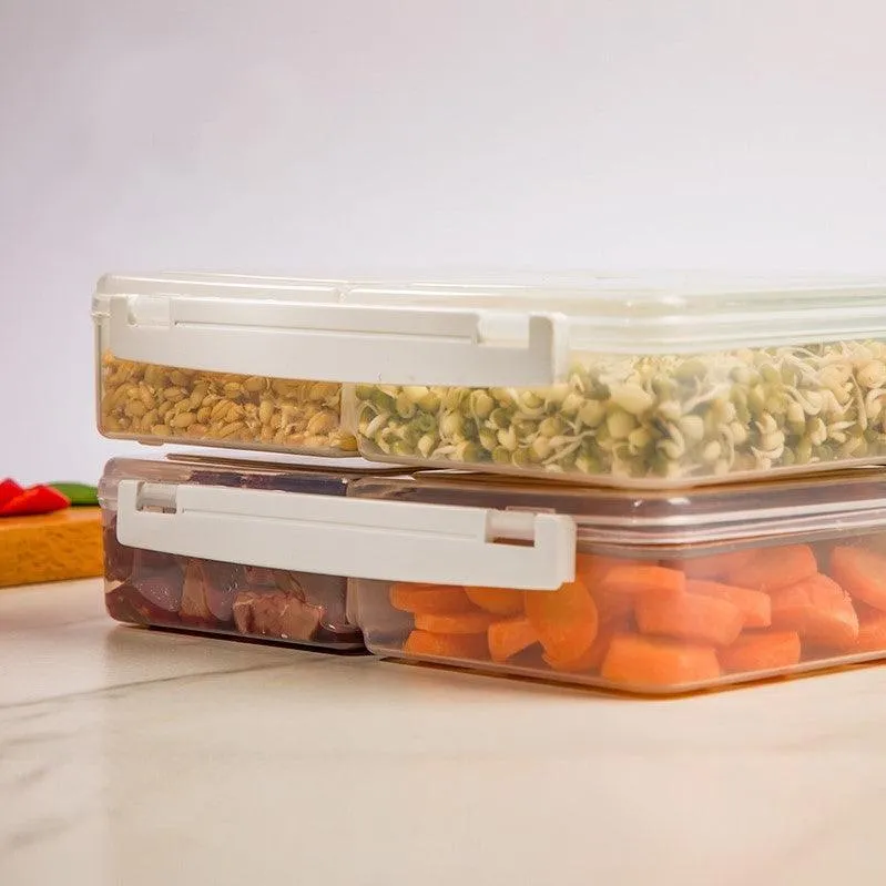 4 Portion Plastic Storage Box Container/Box