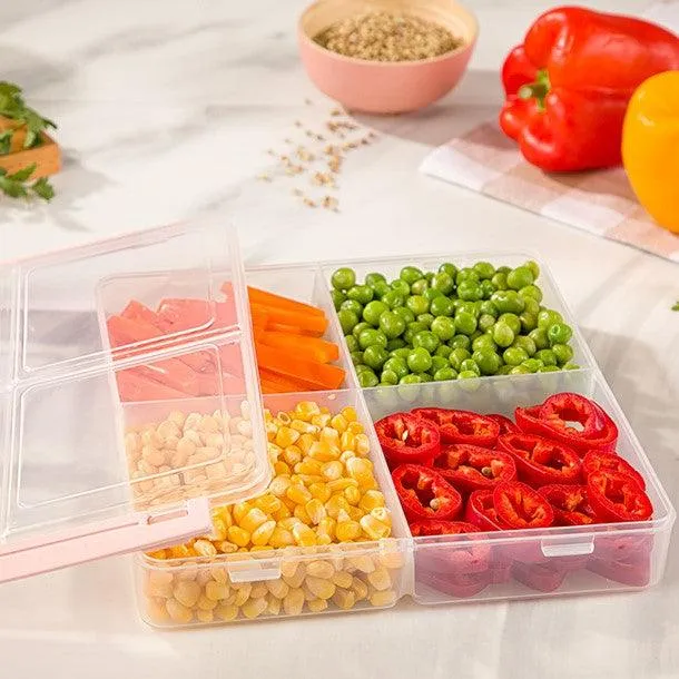 4 Portion Plastic Storage Box Container/Box