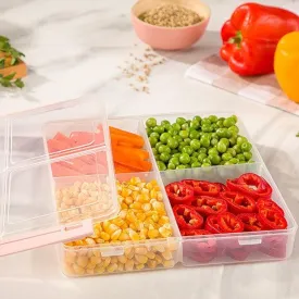4 Portion Plastic Storage Box Container/Box
