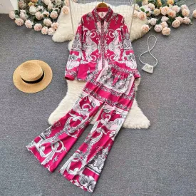 Bella Abstract Printed Coord Set
