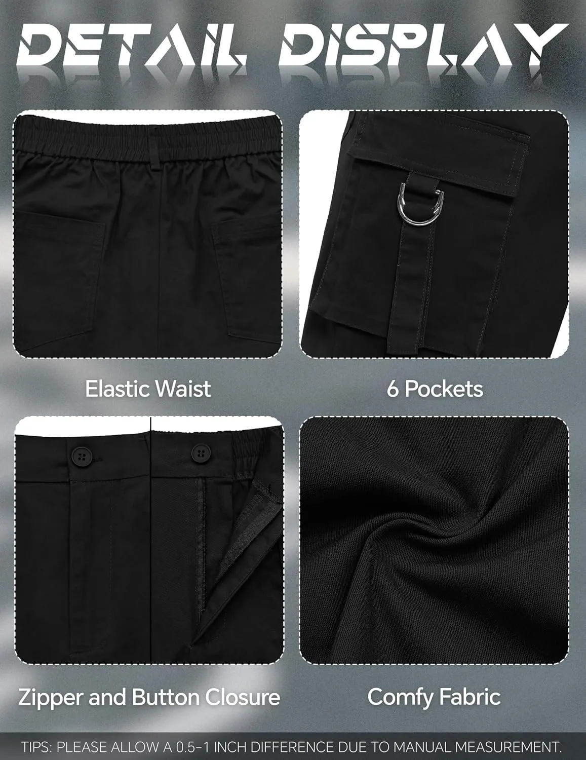 Bermuda Shorts for Women Cargo Cotton Shorts High Waist Knee Length 6 Pockets 2025 Summer Casual Long Shorts