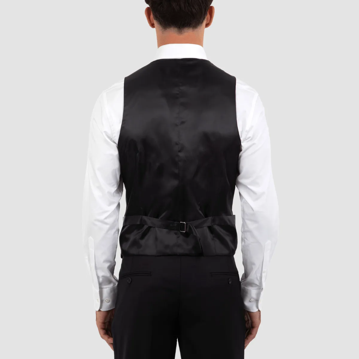 Cambridge slim fit taurus mens vest in black