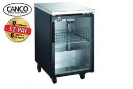 Canco BB-3024G Commercial 24" Single Swing Glass Door Back Bar Cooler