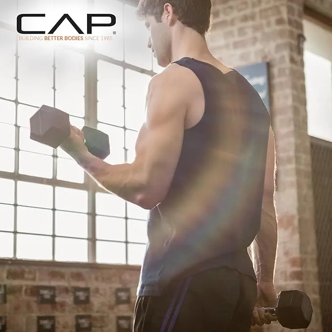 CAP Barbell 12 lb. Coated Dumbbell Weight | Multiple Options Pairs & Sets