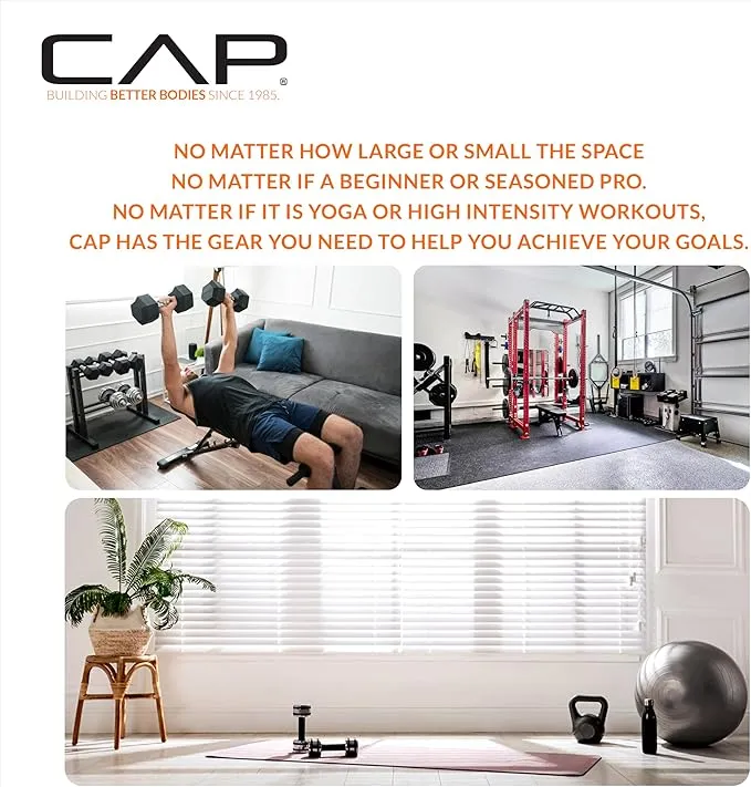 CAP Barbell 12 lb. Coated Dumbbell Weight | Multiple Options Pairs & Sets