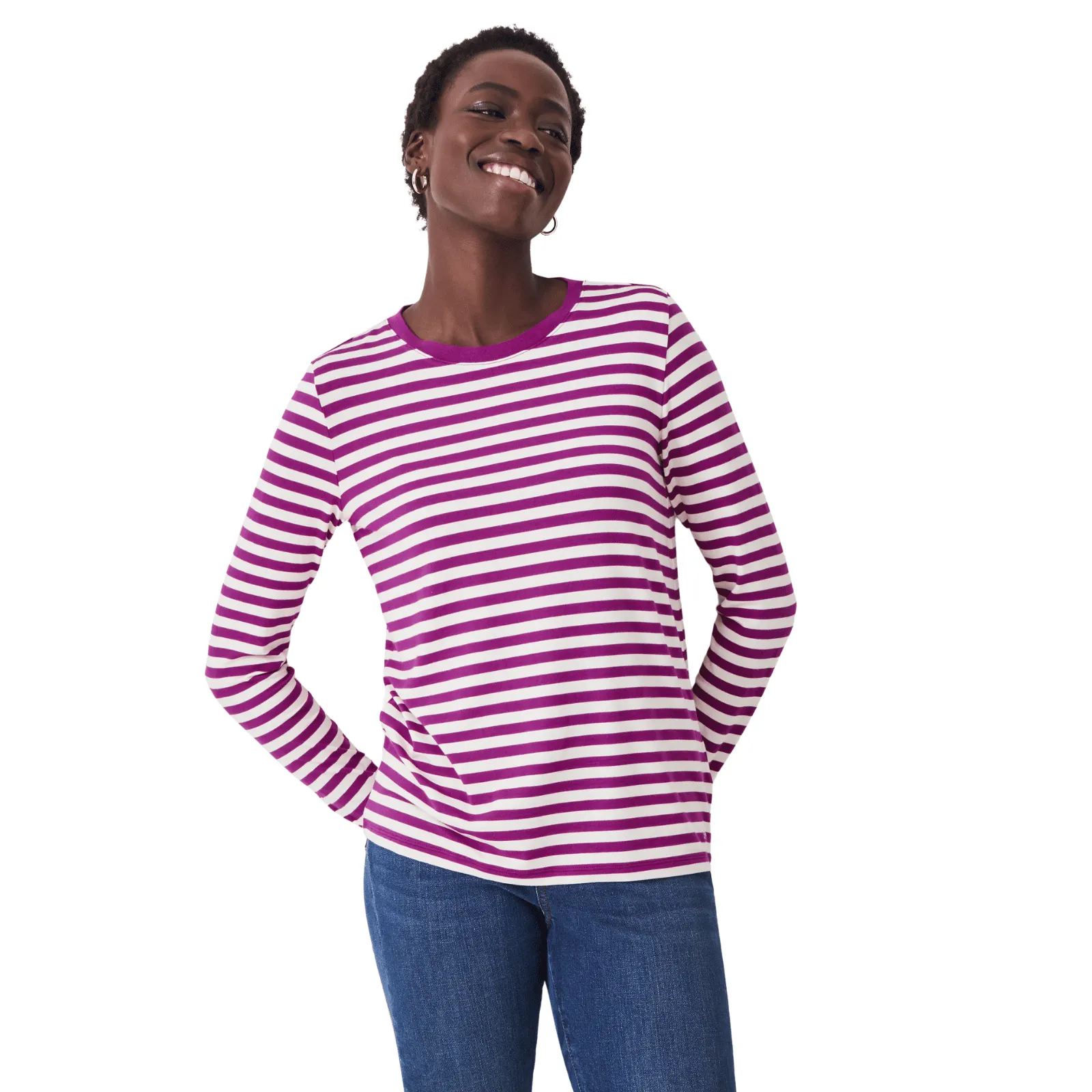 Crew Clothing Womens Modal Blend Super Soft Crew Neck T-Shirt