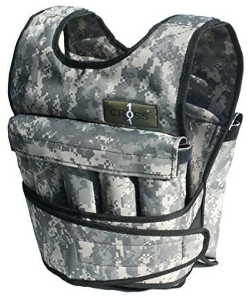 CROSS101 Weighted Vest 20lbs - 80lbs with Shoulder Pads Option