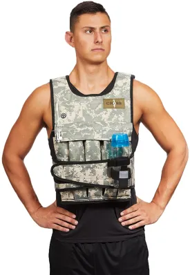 CROSS101 Weighted Vest 20lbs - 80lbs with Shoulder Pads Option