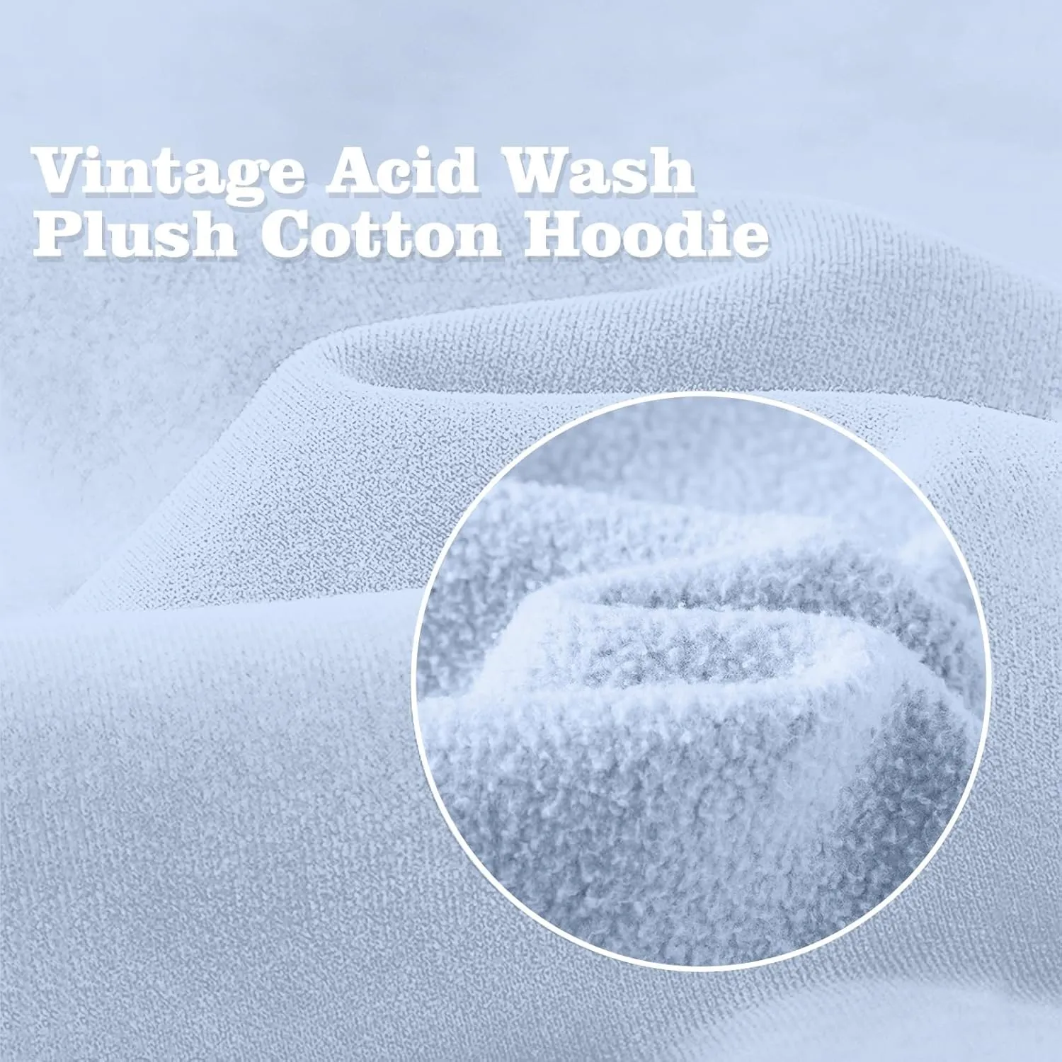 Dnzzs Womens Oversized Hoodie Acid Wash Hoodie Vintage Sweatshirt Heavyweight Fleece Cotton Streetwear Trendy Hoodies