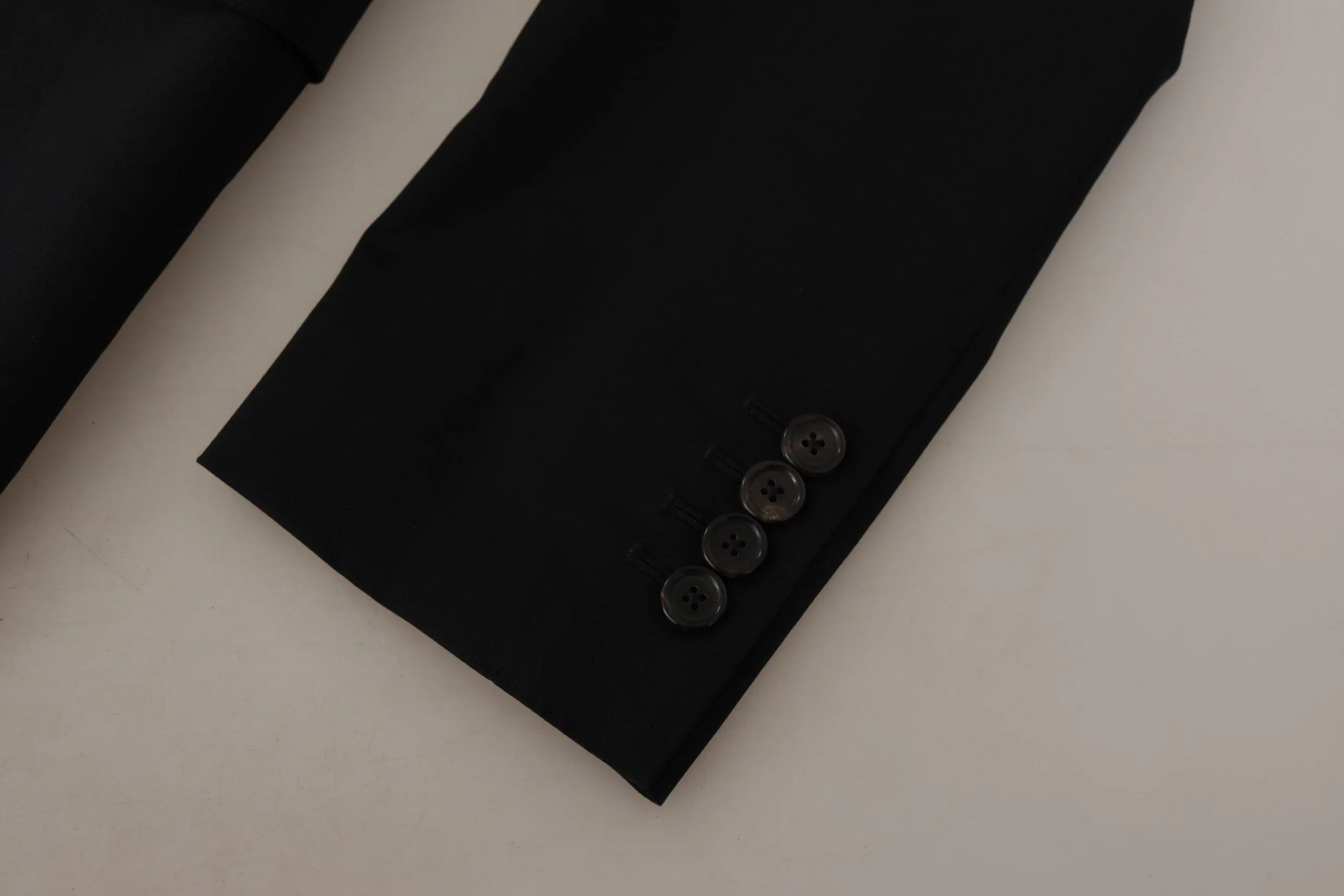Dolce & Gabbana Black Jacket Vest 2 Piece MARTINI Blazer