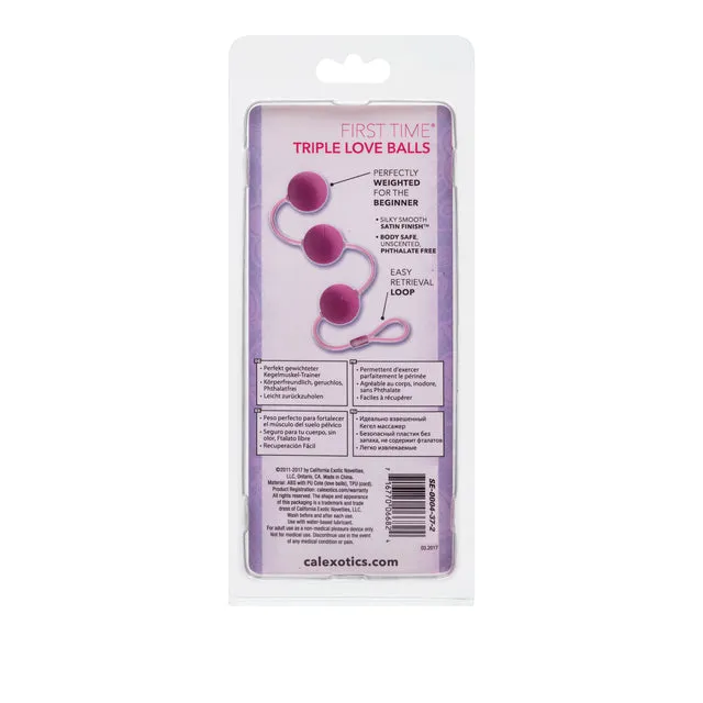 First Time Love Balls Triple Lover - Pink