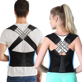 Fully Adjustable Posture Corrector -  Improve Spine Clavicle Brace Posture Vest Back Posture Corrector Belt