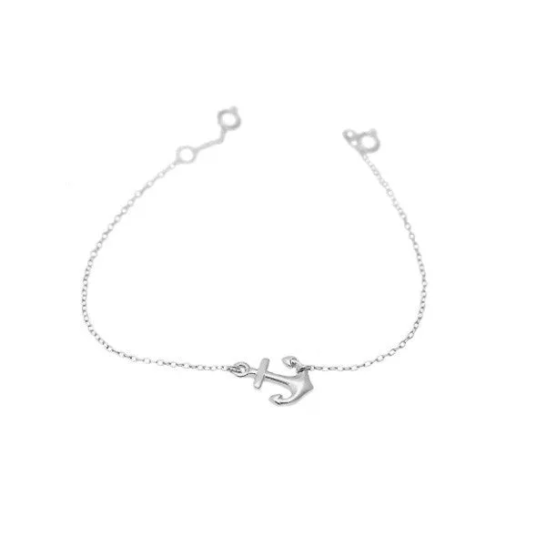 Gold-Dipped  Anchor Charm Bracelet