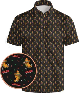 Golf Shirts for Men Funny Golf Polo Shirts Short Sleeve Polo Shirts Moisture Wicking Performance Golf Outfits