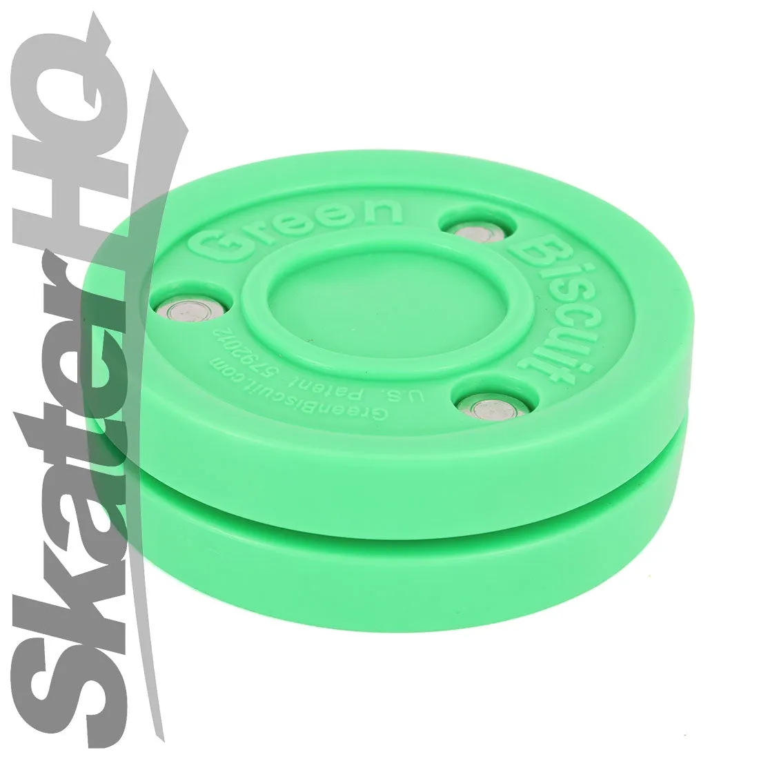 Green Biscuit Hockey Puck - Green