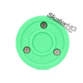 Green Biscuit Hockey Puck - Green