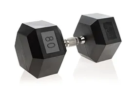 Hampton Fit DURA-BELL, Urethane Hexagon Dumbbell Pair, 40 LB