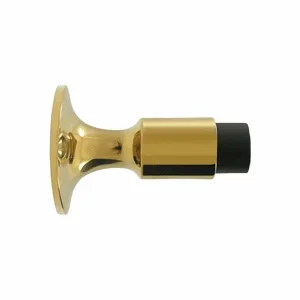 Heavy Duty Wall Mounted Bumpers Door Stop (Polished Brass Finish)