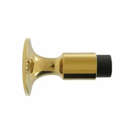 Heavy Duty Wall Mounted Bumpers Door Stop (Polished Brass Finish)