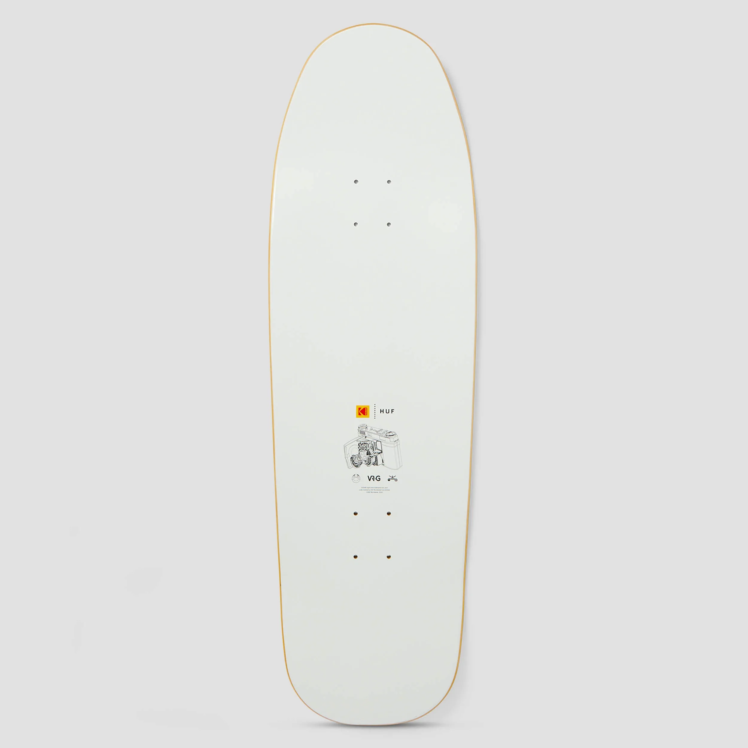 Huf x Kodak 9.8 Collage Filmer Cruiser Skateboard Deck Multi