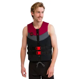 Jobe Neoprene Life Vest Men Burgundy Red L 244922002-L
