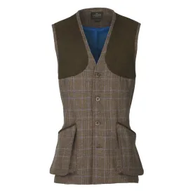 Laksen Leith Tweed Mens Shooting Vest - Moorland Tweed