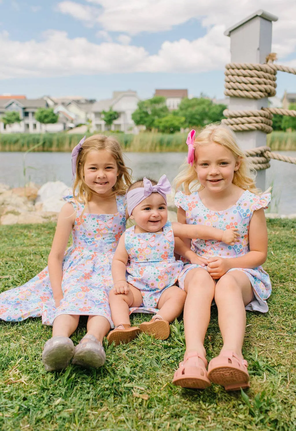 Macie Romper in Butterfly Dream
