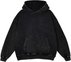 Mens Hoodies Vintage Oversized Hoodie Acid Wash Couples Cotton Pullover Hoodies for Men Streetwear Sweatshirts