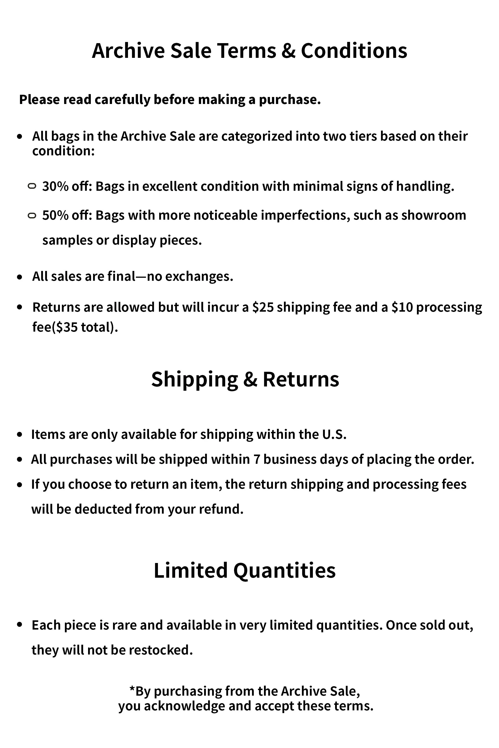 Mini Anchor Bag (Sample)