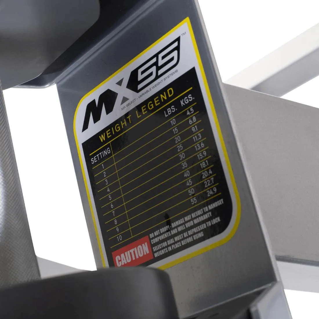 MX Select Adjustable Dumbbells MX55 with Stand