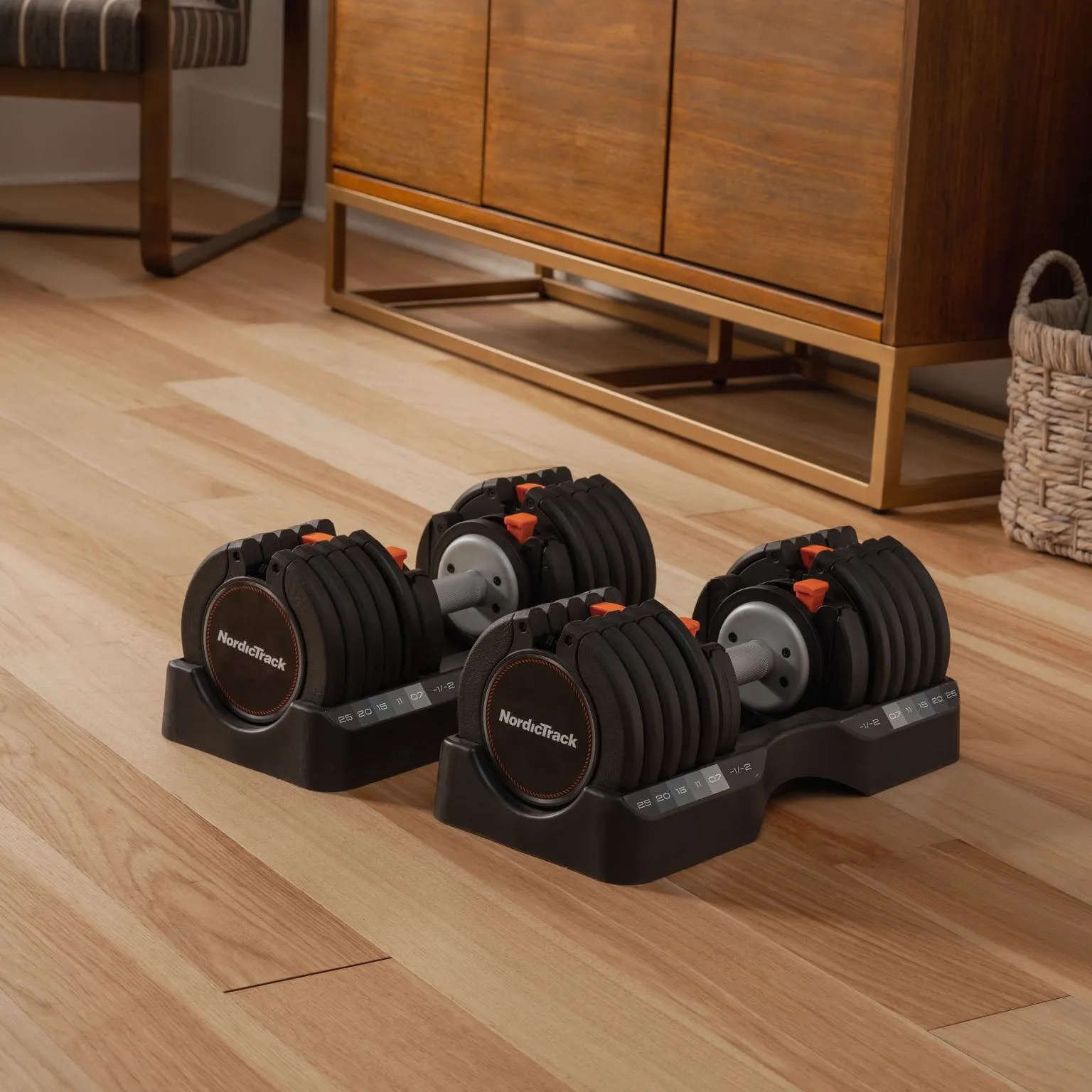 NordicTrack 25kg Select A Weight Adjustable Dumbbell Set