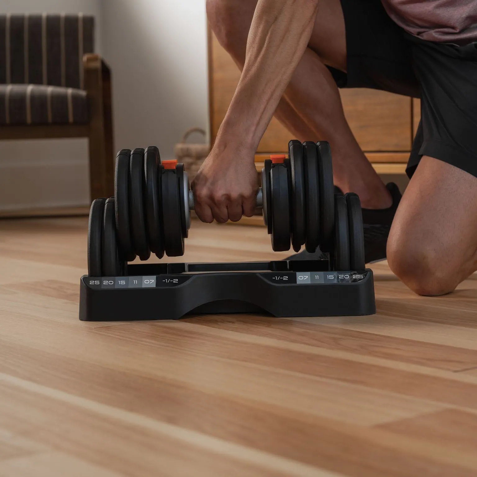 NordicTrack 25kg Select A Weight Adjustable Dumbbell Set