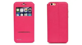 Nuoku Arabic Series Left Side Exclusive Leather Case For iphone 6 Pink-13C5