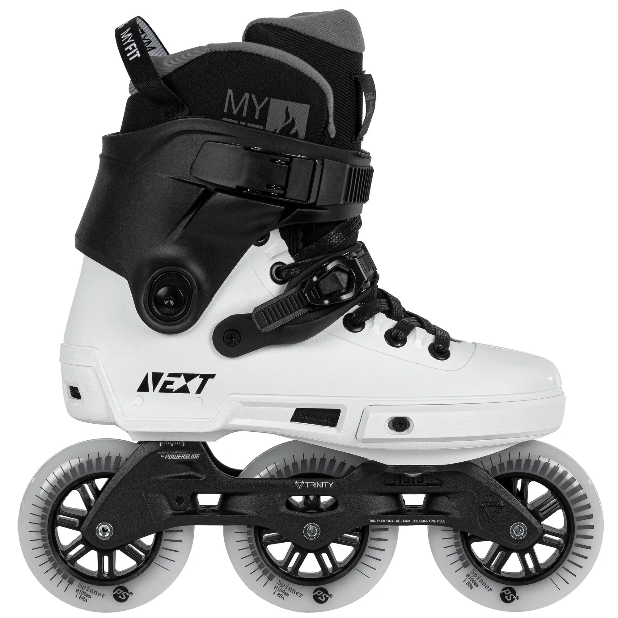 Powerslide Next 100 - Black/White