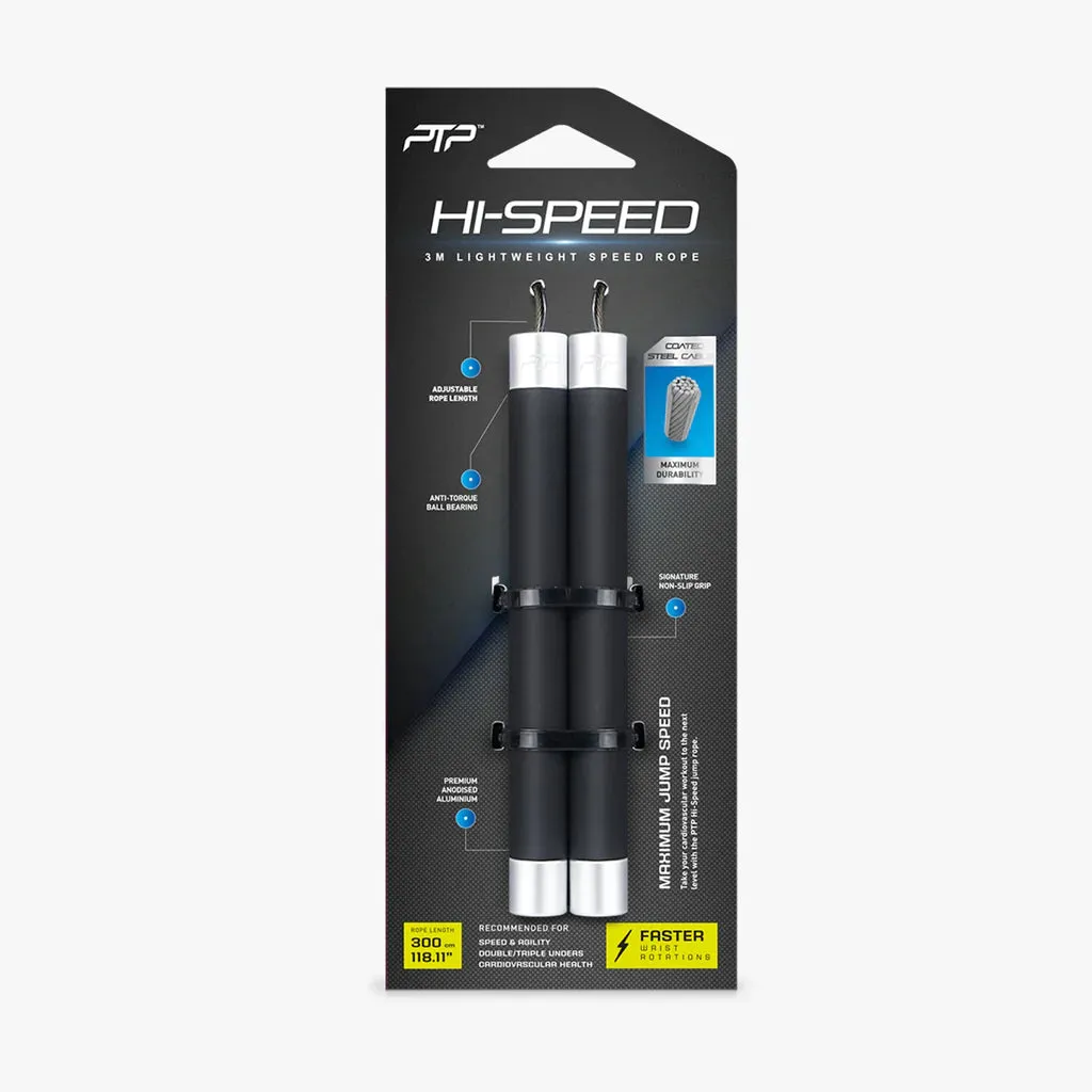 PTP Hi-Speed Rope - Black - 3inch