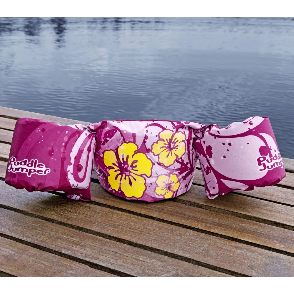 Puddle Jumper Kids Tropical Flowers Deluxe Life Vest - Child 33-55 lbs