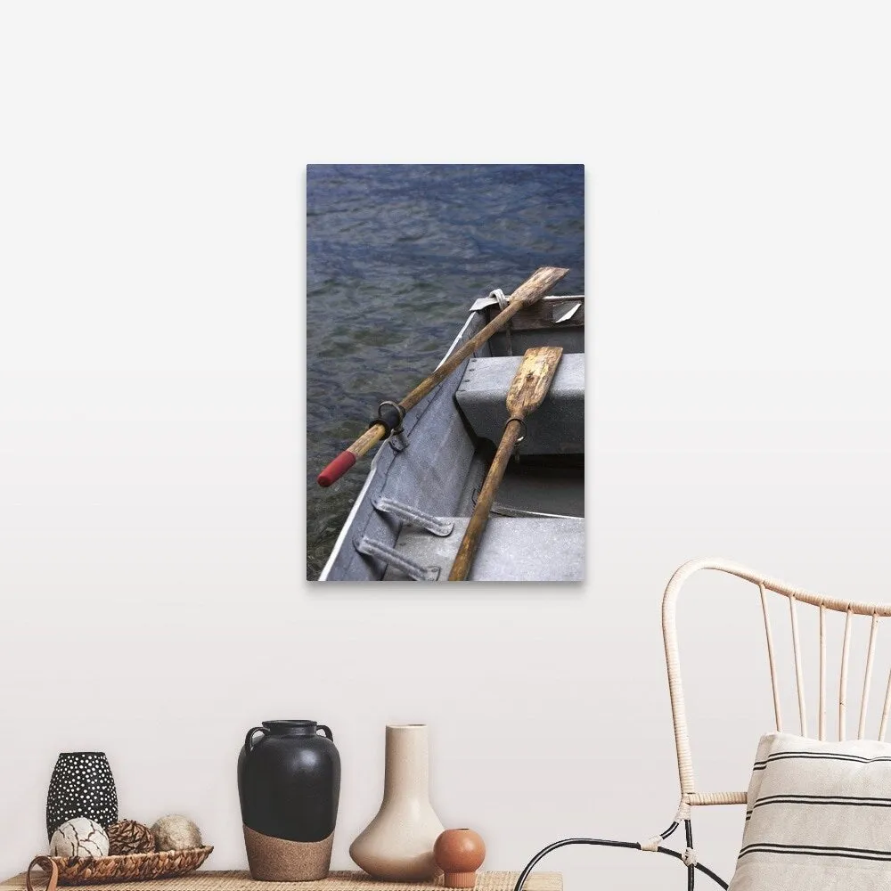 "Boat with oars" Canvas Wall Art