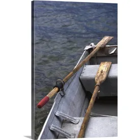 "Boat with oars" Canvas Wall Art