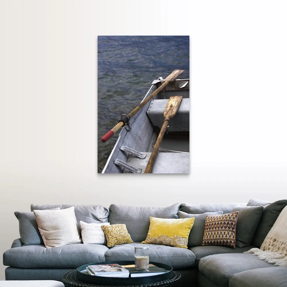 "Boat with oars" Canvas Wall Art
