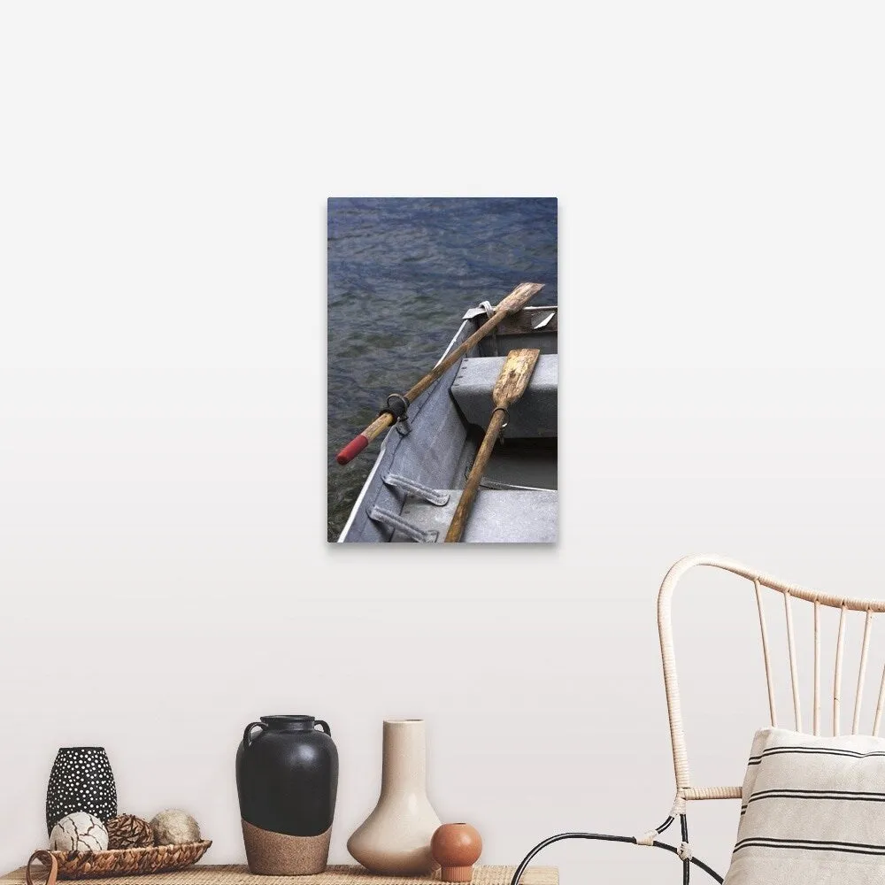 "Boat with oars" Canvas Wall Art