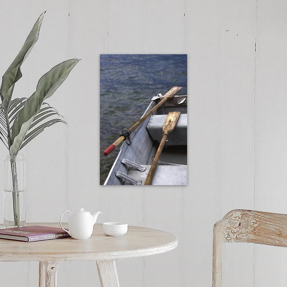 "Boat with oars" Canvas Wall Art