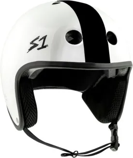 S-One Helmet Retro Lifer White Gloss/Black Stripe (AJ Nelson)