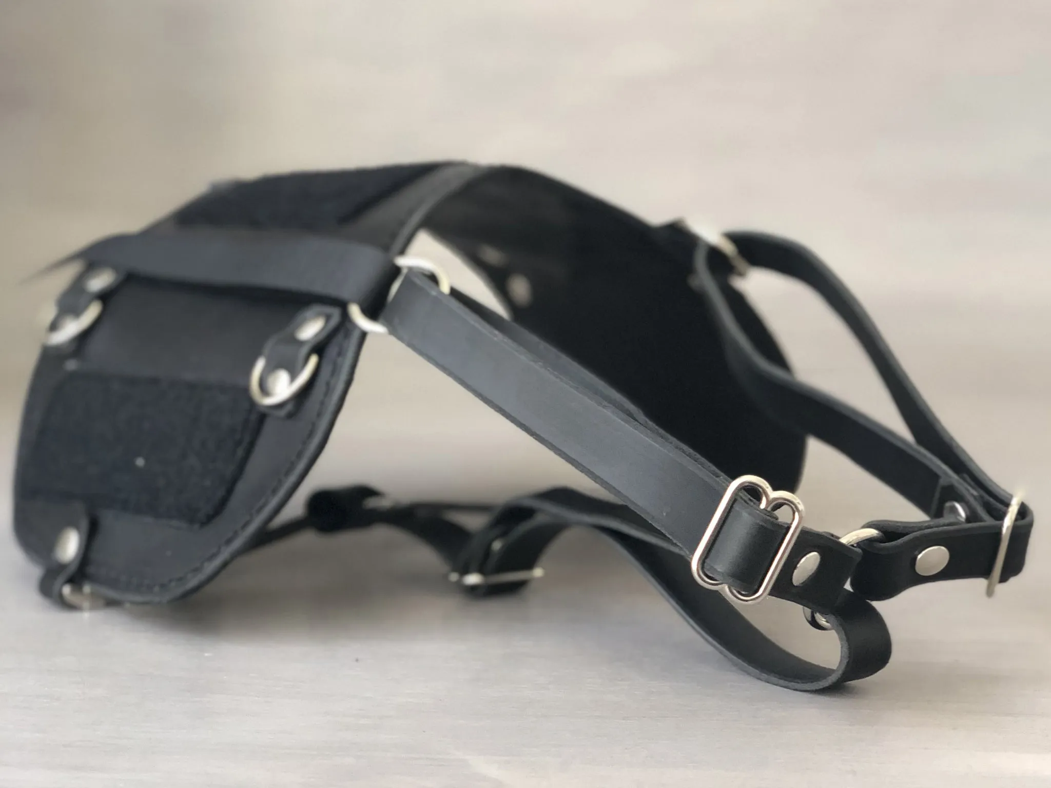 Service Dog Custom Leather Vest and Cape