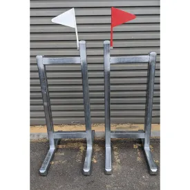 Start/Finish Stands with flags