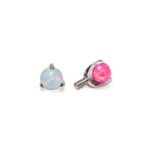 Tilum 14g-12g Internal 5mm Prong-Set Opal Ball - Price Per 1