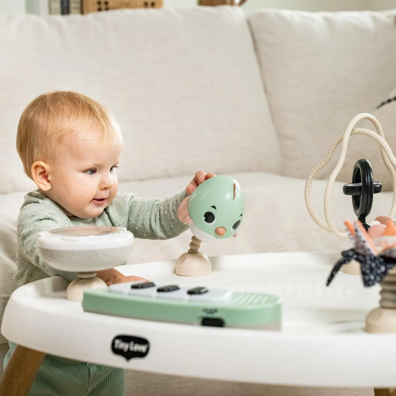 Tiny Love 5-in-1 Stationary Activity Center | Black & White Décor Collection